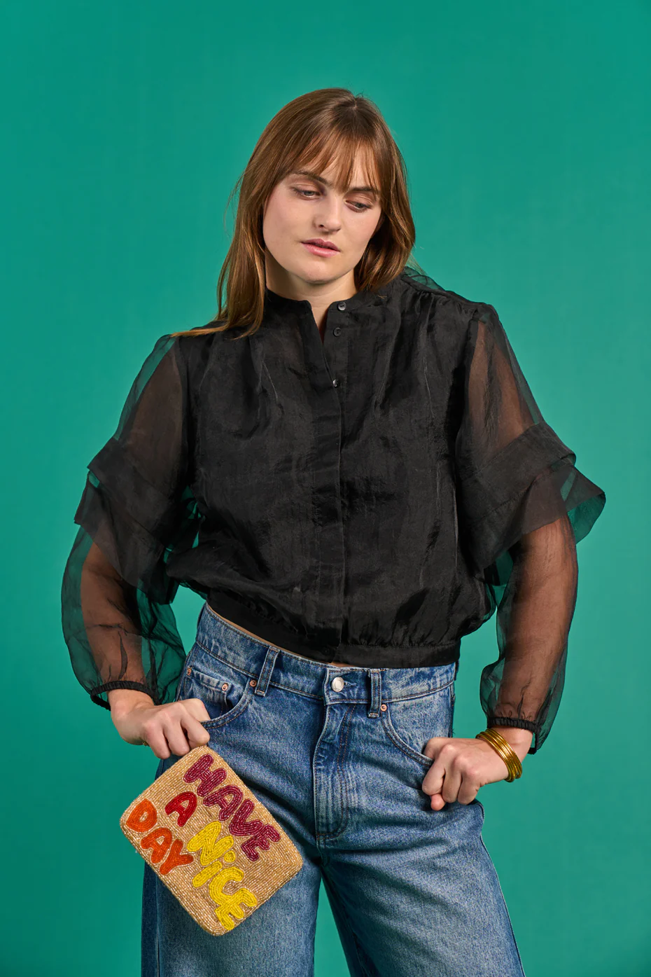 Everlyn Organza Layer Shirt - Image 3