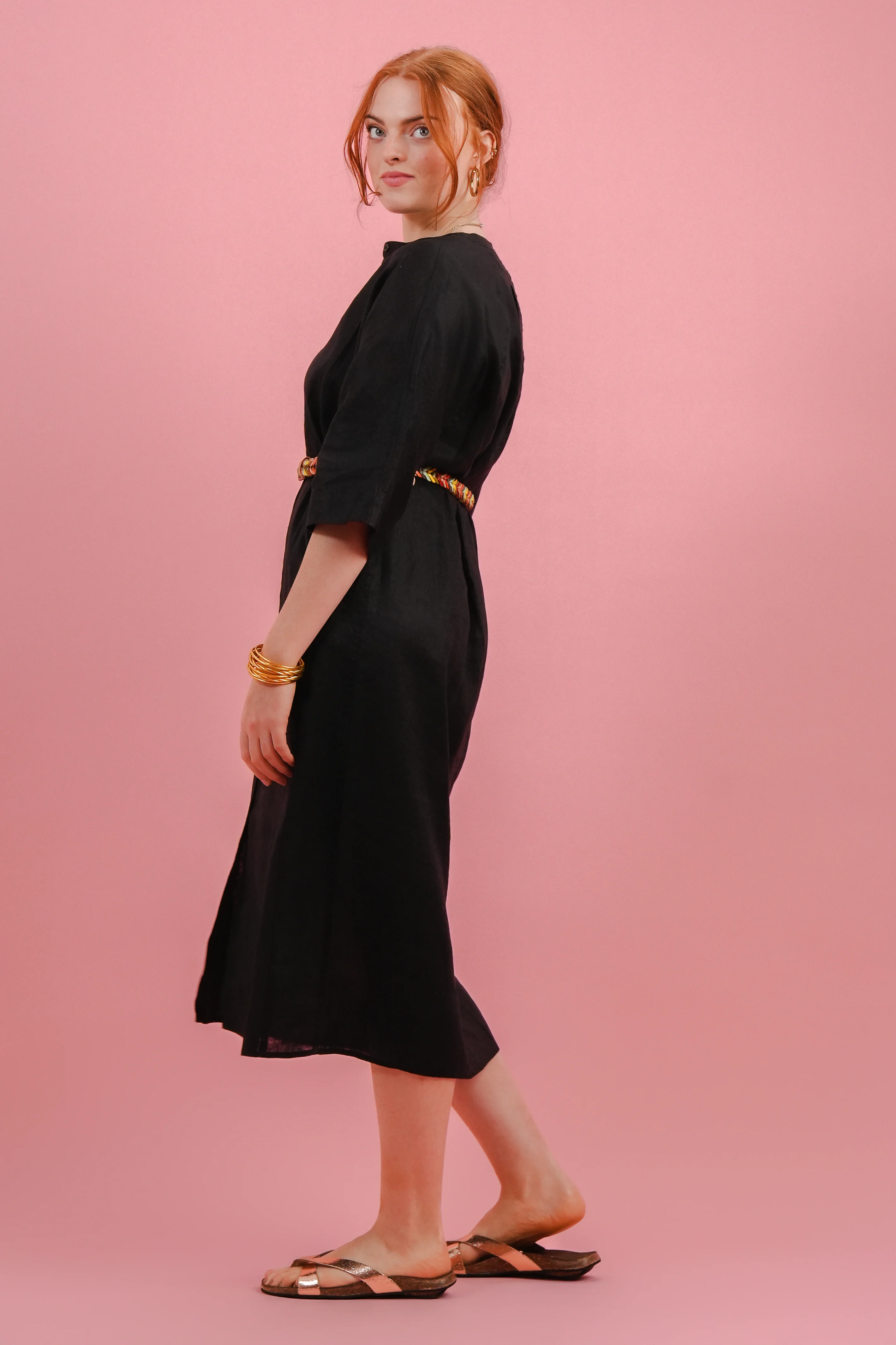 Leaalf Long Black Dress - Image 3