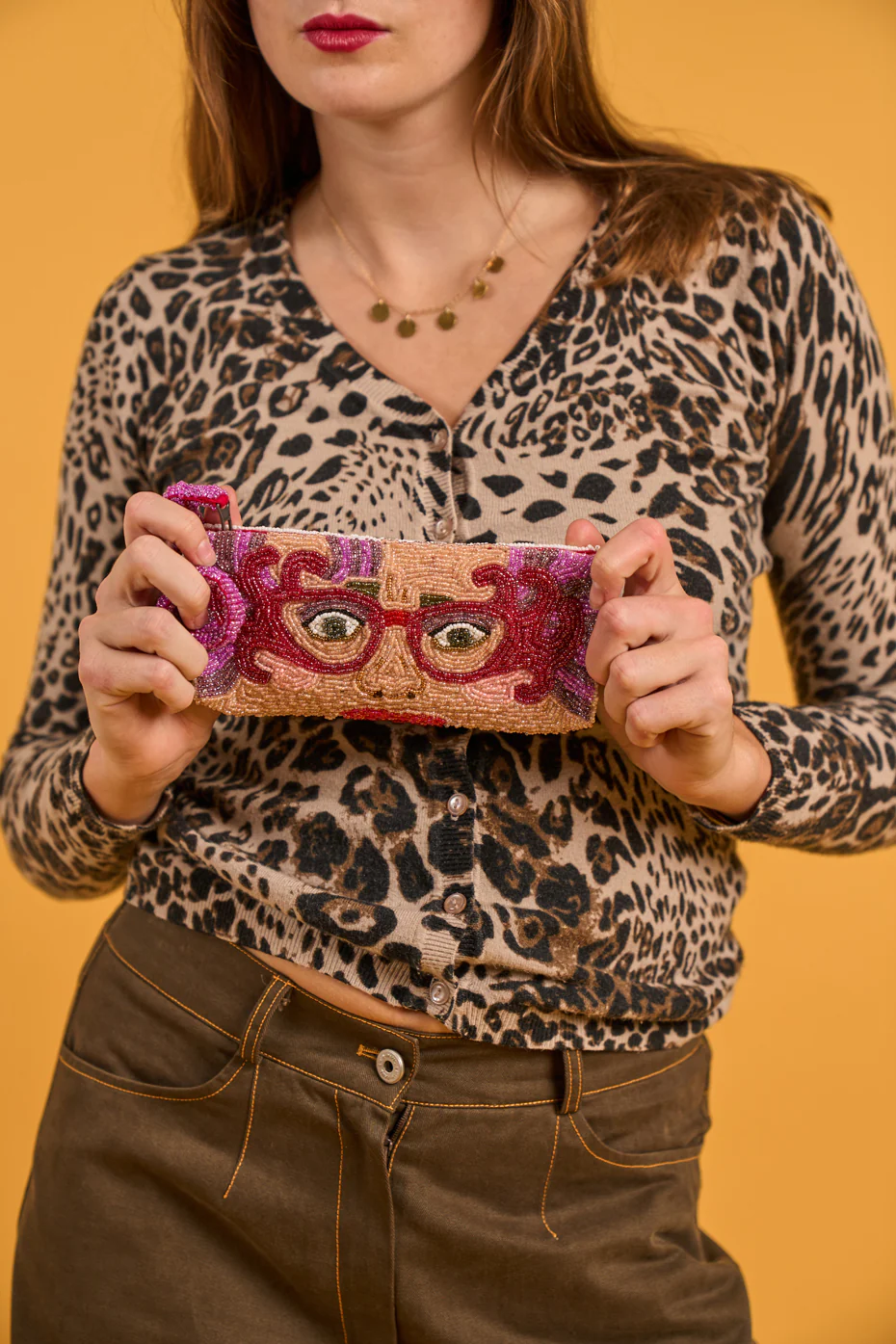 Lunettes Dame Edna Beaded Glasses Case - SAMPLE SALE - Image 3