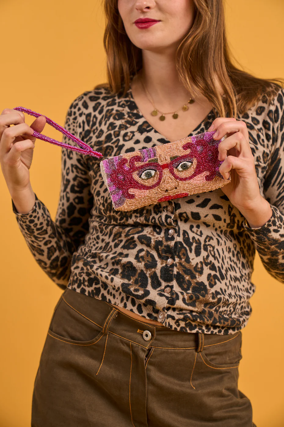 Lunettes Dame Edna Beaded Glasses Case - SAMPLE SALE - Image 4